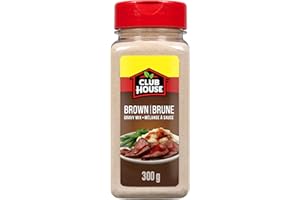 Club House Brown Gravy Mix, Ready in 5 Minutes, Makes Up To 9 Cups, Easy Store & Pour, No Artificial Colours or Flavours, 300