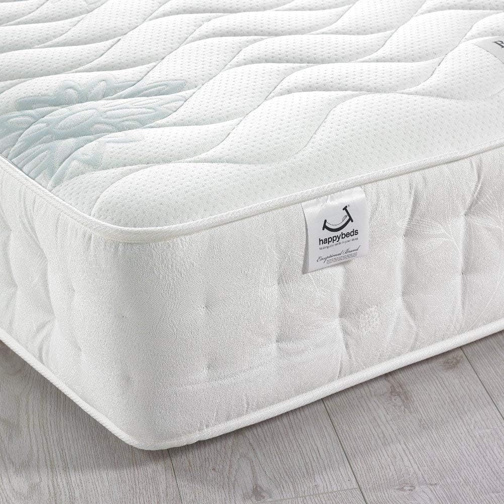 Memory Foam 1400 Pocket Sprung, Happy Beds Brooklyn Medium Tension Mattress - 5ft UK King (150 x 200 cm)