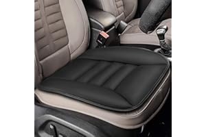 Tsumbay Car Seat Cushion, Memory Foam Seat Cover with Non-Slip Bottom, Universal Fit for Cars, Homes, and Offices - Soft and Comfortable, Black