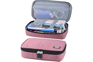 Chelory Big Capacity Pencil Case Large Pencil Bag Pouch Pen Case Pencil Marker Holder Stationery Storage Makeup Bag for Office Supplies Adults