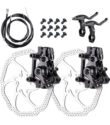 BlueSunshine BB8 Scheibenbremsen-Set Für 80cc Motorräder – 160 Mm, Vorne & Hinten, Mechanisch