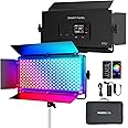 Mettlelite SPL420C RGB LED Video Light with APP Control, 360° Full Color RGB Panel Light, 2800K-8000K, CRI/TLCI 97+, 10 Scenes, Professional Photography Studio Lighting for YouTube/Stream/Photo/Video