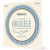 D'Addario Ukulele Strings Fluorocarbon Tenor EJ99TLG Low-G, 4-String Set | D'Addario ukulele strings deliver warm tone, excellent intonation, tuning stability and long-lasting performance.
