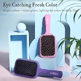 LORSEX 2 Pack Large Paddle Hair Brush Detangler Water Wet Dry Pink Purple view 7