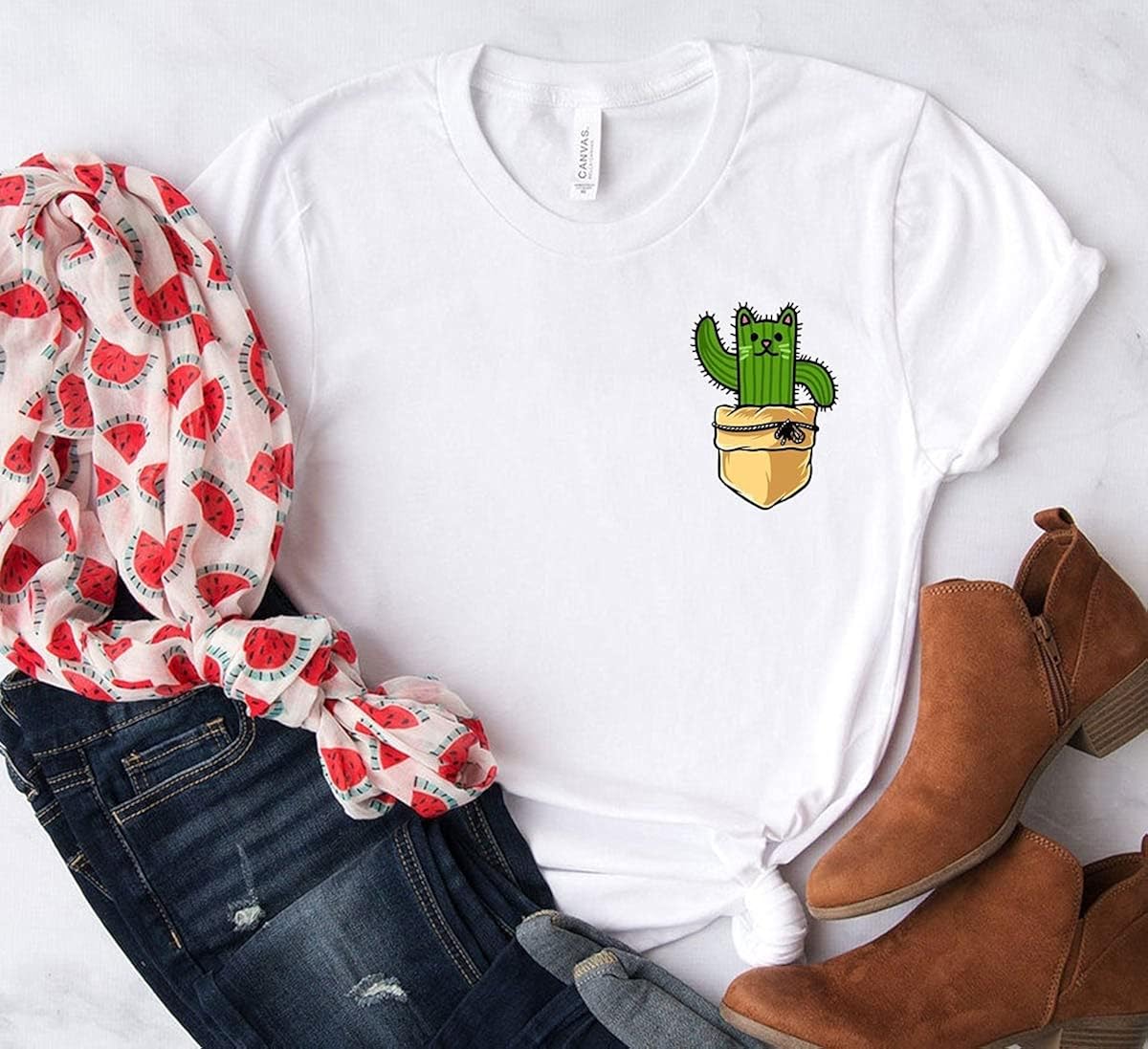 Cactus Pocket Shirt Cactus Shirt Plant Lover Shirt Cacti