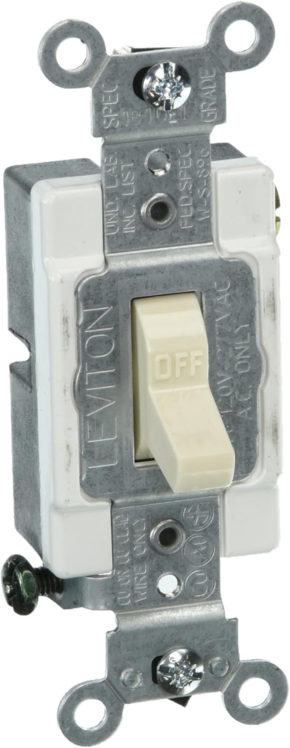 Leviton CS115-2GY, Gray - Wall Light Switches - 