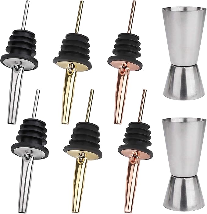 Bec Verseur 6 Pièces Et Bar Measure 2 Pièces En Acier