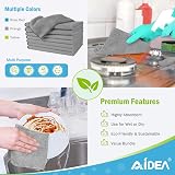 AIDEA Microfibre Cleaning Cloths 24 Pack 30x30 cm Grey Non-Linting view 6