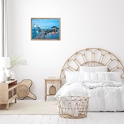 JCJMY 15x21.25 Puzzles Frame Rustic Brown, Wall