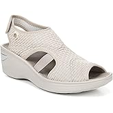 BZees womens Dream Sandal, Beige Sheer Fishnet, 8.5 US