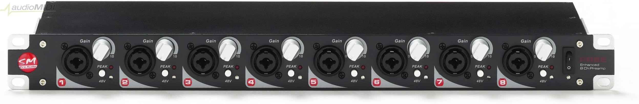 SM Pro Audio PR8E 8 Channel Microphone PreAmp Mic New