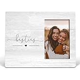 Wheatwin Bestie Friend Picture Frame - Friendship & BFF Gifts for Women - 4x6 Photo Frame
