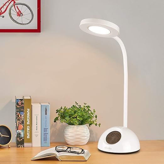 Amazon デスクライト Albrillo Led 電気スタンド 一台多役 卓上ライト スタンドライト 目に優しい 省エネ 4段階調光 5段階調色 タッチセンサー調光 360度調節 読書 勉強 仕事 睡眠 多機能ライト ブックライト Albrillo デスクライト