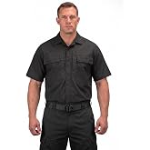 RYNO GEAR Men's Ripstop Tactical Duty Shirt, Poly Cotton BDU Uniform Shirt, Lightweight Military Uniform Duty Shirt