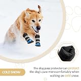 OHCOZZY Dog Shoes Reflective Straps Waterproof Anti-Slip Boots S Blue view 5