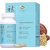 Vita Green Water Reduction Mushroom Supplement (袪濕輕) – Herbal Formula for Water Retention Management, Swollen Legs & Feet, and Digestive Support – Crafted for Spleen & Stomach Wellness – 60 Capsules