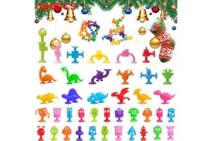 100PCS Party Favors for Kid 3-5 6-8 8-12, Pop Fidget Toys, Treasure Chest Toys, Goodie Bag Stuffers Classroom Party Supplies 