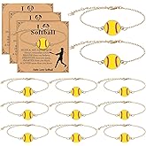 Huquary Basketball Volleyball Softball Soccer Bracelet Gifts Senior Night Gift Volleyball Softball Soccer Party Favor Sport Team Gift for Teen Player