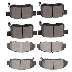 cciyu D787 D1451 Front & Rear Disc Brake Pads Kit