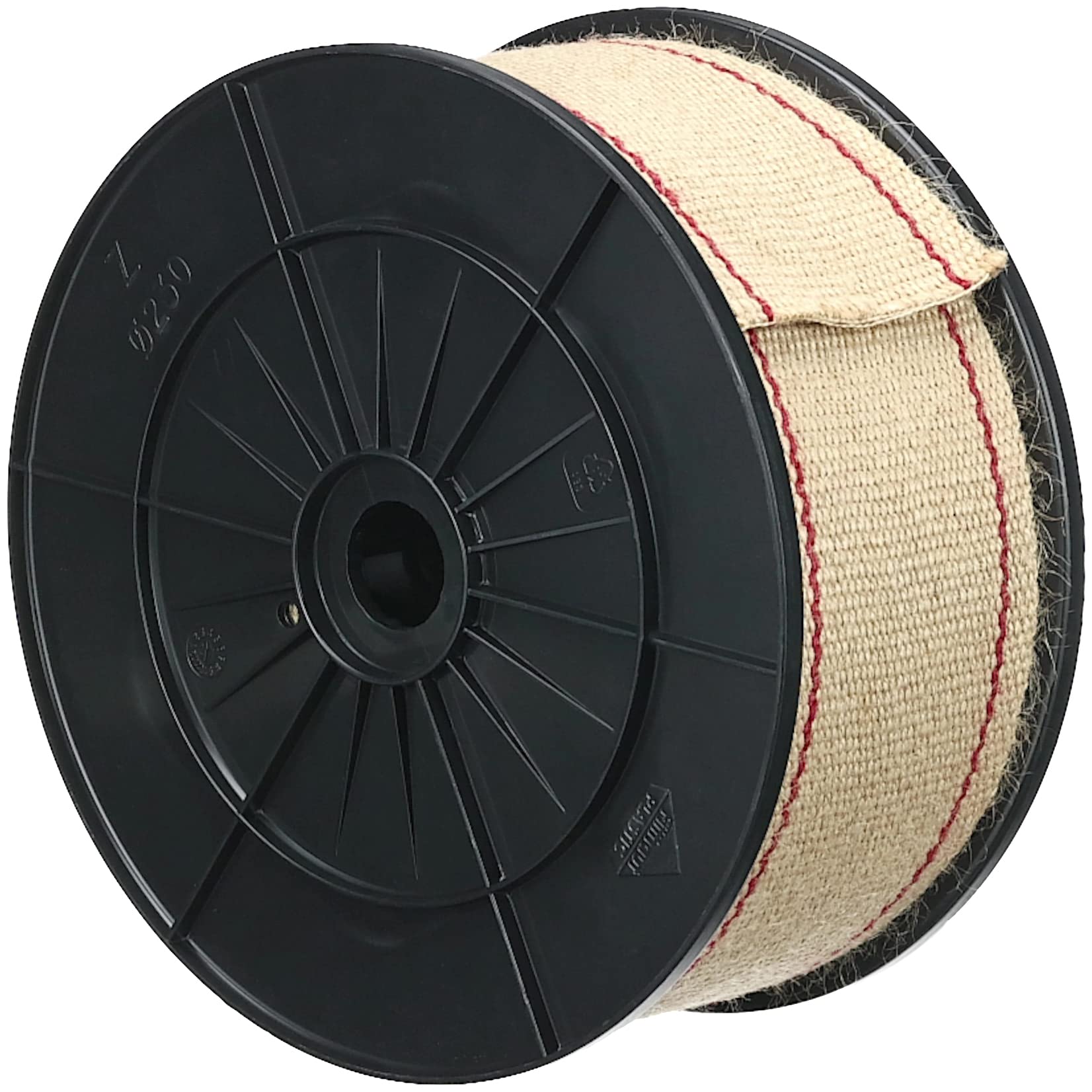 Chapuis B/GJ220 Strap Jute – 85 mm – 20 m Reel – Natural Striped Red 1 Ecru/Red