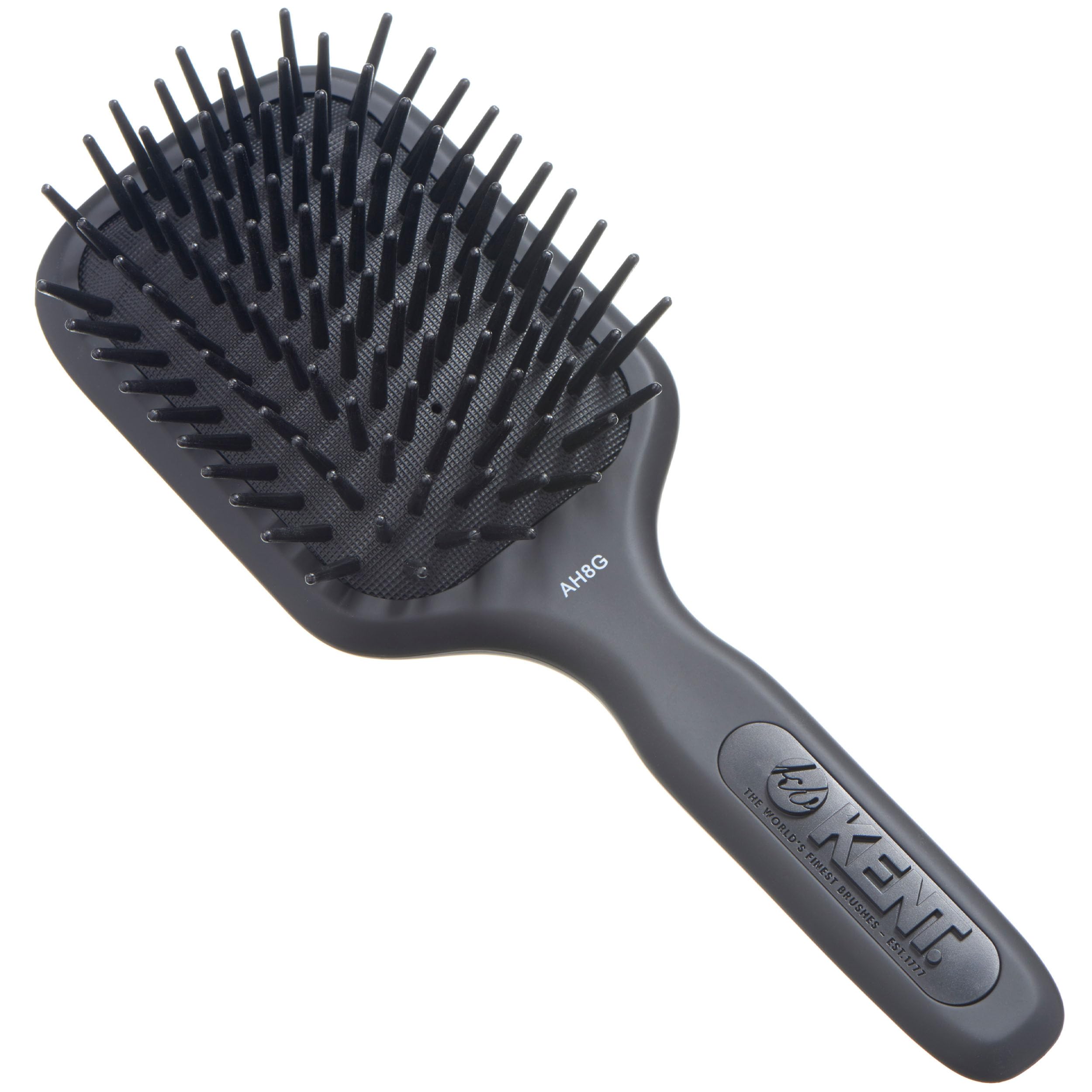 Kent Medium Phat Pin Cushioned Base Hair Brush - AH8 Grey (PACK OF 1)