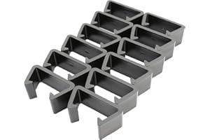 Dineli 12PCS Pack Outdoor Furniture Set Sofa Clips Patio Sectional Connectors Wicker Furniture Accessories Alignment Fasteners Non-Slip Clamps Clips for Rattan Furniture Garden Sofa