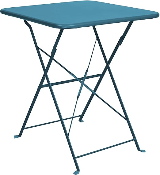 Butlers Daisy Jane Klapptisch - Blauer Tisch aus Eisen - für Garten und