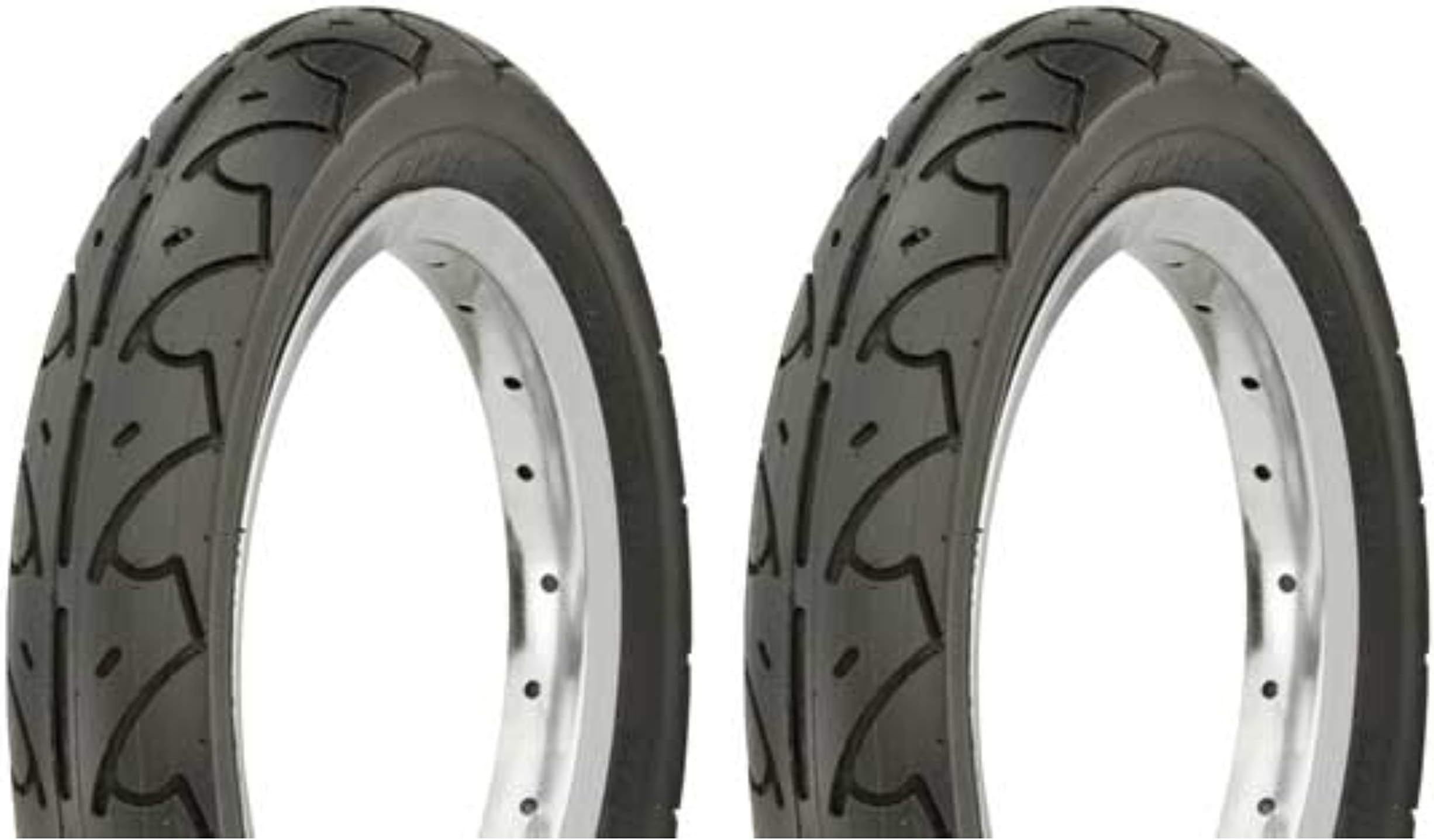 Lowrider Tire Set. 2 Tires. Two Tires Duro 12 1/2" x 2 1/4" Black/Black Side Wall HF-105. Bicycle Tires, Bike Tires, Kids Bike Tires