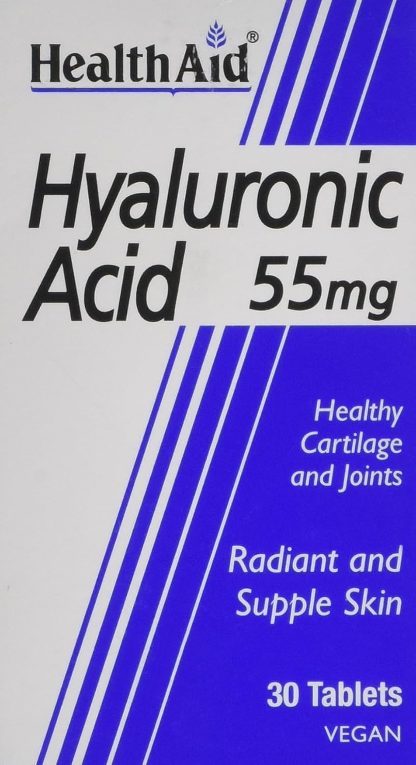 HealthAid Hyalluronic Acid 55mg - 30 Tablets, 30 count (Pack of 1)