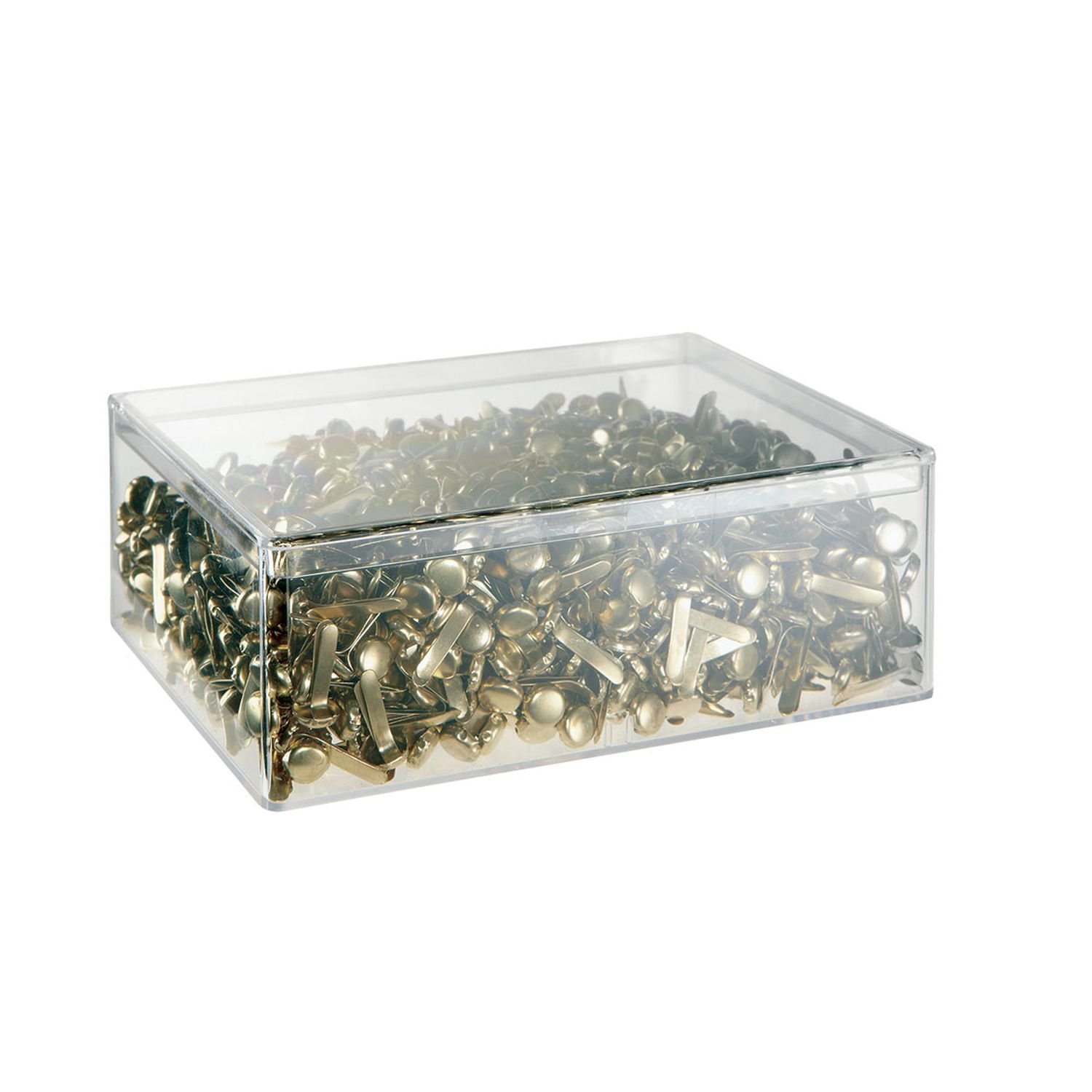 ALCO-Albert 330 Paper Fasteners, Brass-Plated, Round Head, 17 mm, 7 mm, Pack of 1000, Weiß