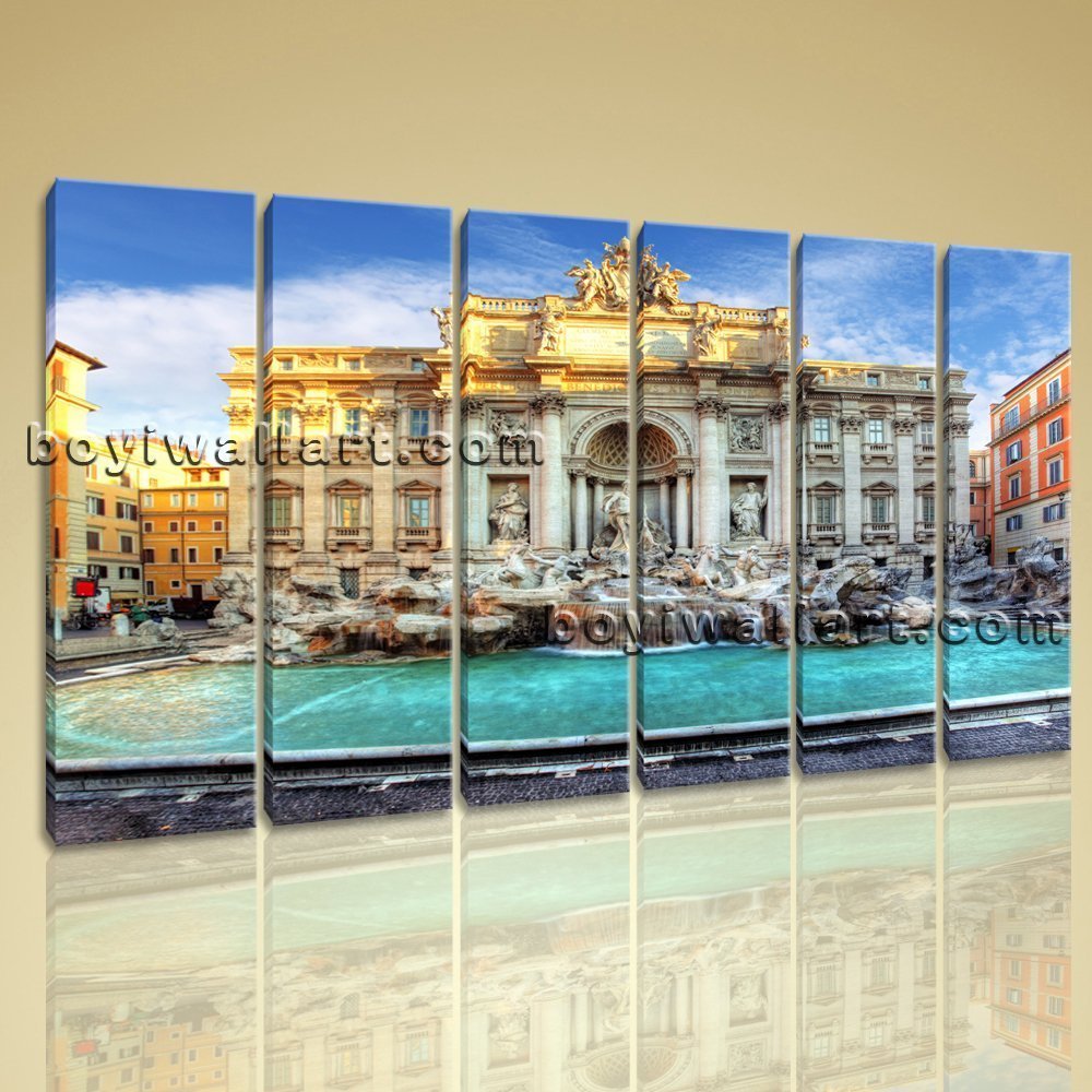 Large Rome Italy Ancient Landscape Photography Canvas Wall Art Print Living Room