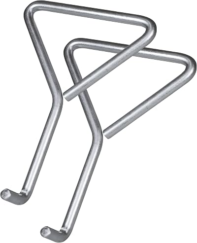 Faithfull Manhole Keys Pair Bent O Shape End 10mm 25mm Depth 200mm Zinc Plated