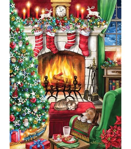 Vermont Christmas Company Weihnachtspuzzle 550 Teile – Lustige Collage Für Erwachsene, 61 X 45,7 Cm