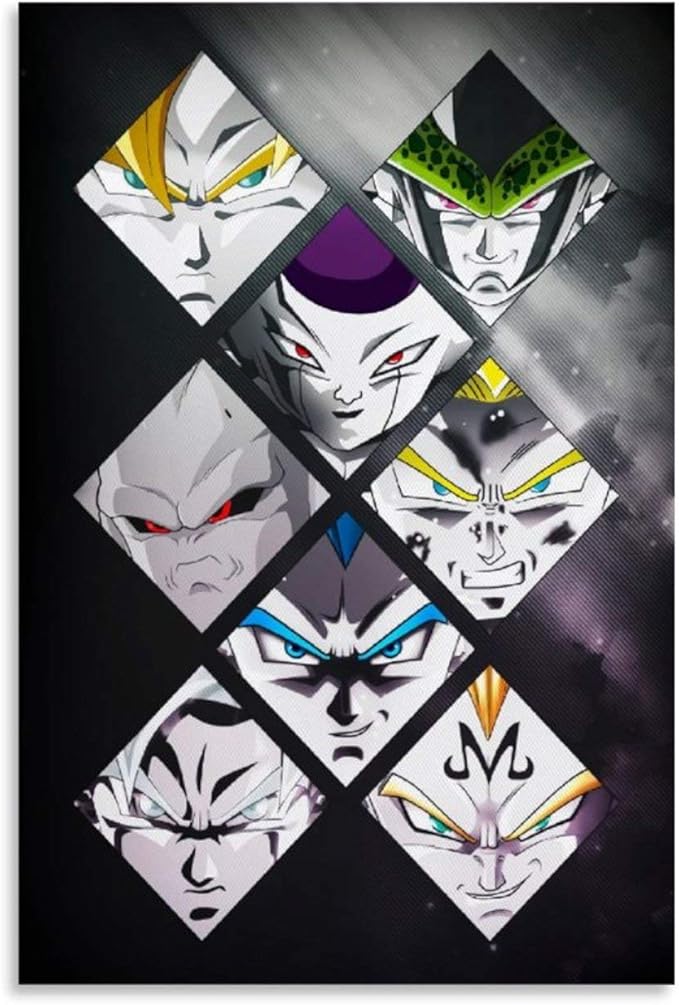 one1love Dragon Ball Z Wall Art Decor Canvas Prints Dragon Ball Z