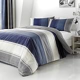 Fusion Betley Classic Wide Stripe Duvet Cover Set Blue Single view 3