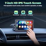 LAMTTO 7 inch CarPlay Screen Wireless Android Auto Mirror Link Touchscreen view 2