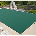 iCOVER Inground Pool Safety Cover, 18x36ft Rectangle Winter Safety Pool Cover for Inground Swimming Pools, Winter Pool Cover, Pool Covers for Inground Pools, Triple Stitched for High Strength, Green