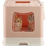 Vealind Extra Large Cat Litter Box with Lid for Big