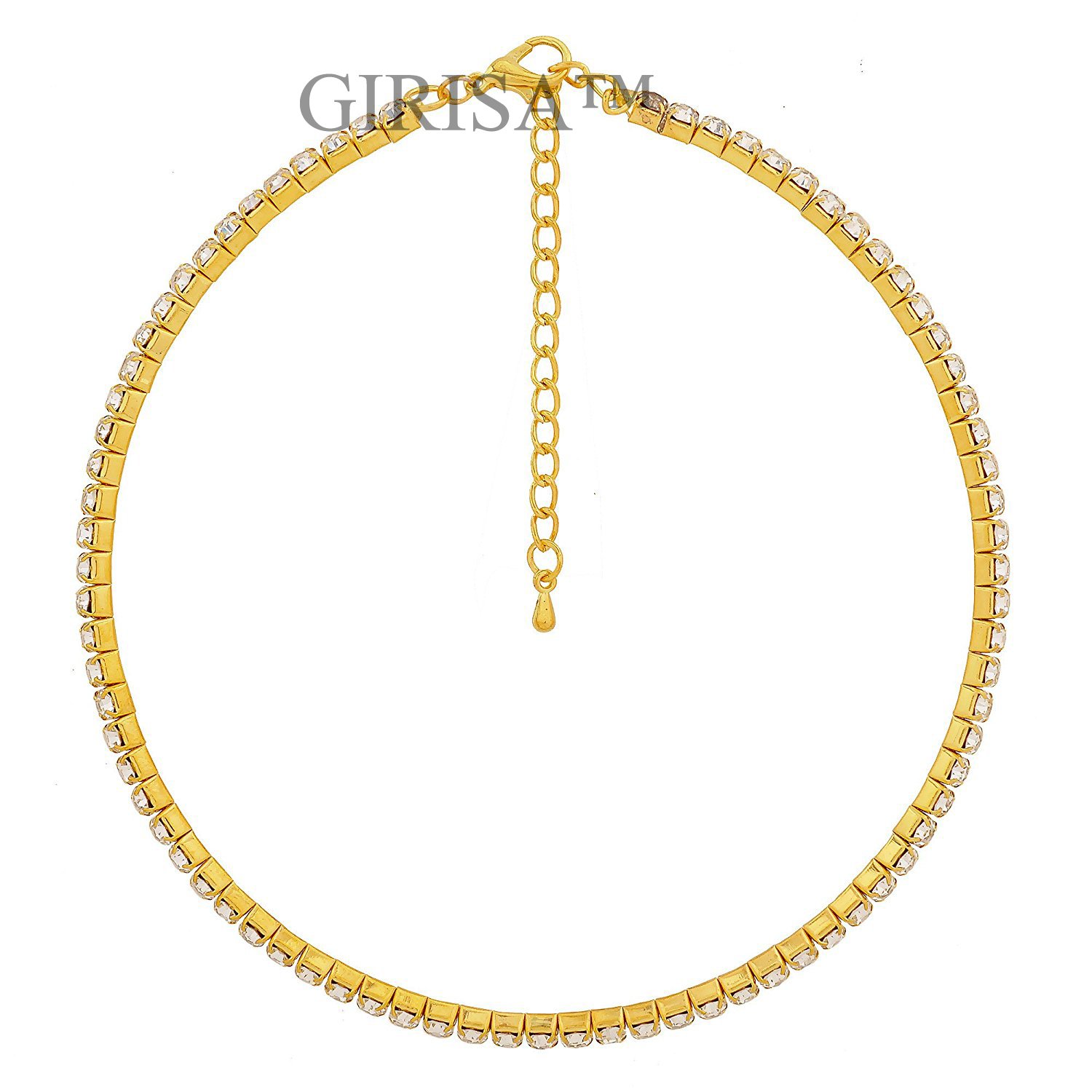 girisa crystal diamante rhinestone necklace wedding party choker for girls and women