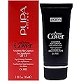 PUPA Milano Extreme Cover Foundation SPF 15 - High Coverage, Zero Imperfections - Color Correcting Formula For Skin Spots - Highly-Pigmented Texture - Floral Fragrance - 050 Deep Sand - 1.01 Oz