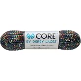Derby Laces CORE Narrow 6mm Waxed Lace for Figure Skates, Roller Skates, Boots, and Regular Shoes