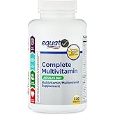 Equate 50+ Daily Multivitamin Supplement Tablets (215 Count) – Complete Multimineral Formula for Men & Women, + QC Sticker