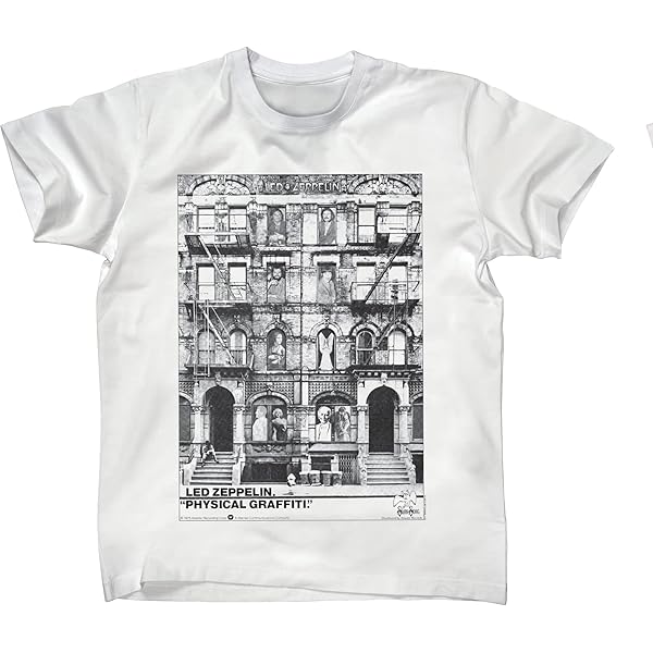Amazon.com: LZ Physical Graffiti M, L, XL, 2XL White T-Shirt