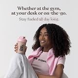 Free Soul Protein Shaker Bottle 400ml Pink with Mixball BPA Free view 7