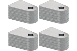 ALVKTORA Weld on Tabs,1/2" Hole Weld on Shock Mount tabs,shock mounts, Steel weld tabs(20 Pcs)
