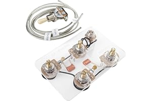 Musiclily Pro LP STD Modern 60s PLUS Treble Bleed Pre-wired Wring Harness Kit Upgrade for Epiphone LP Style Electric Guitar, 