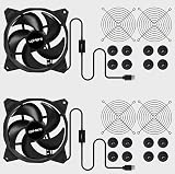 upHere USB Powered 120mm Fan with 3 Speed Control for PC/Xbox/PlayStation view 6