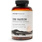 Enviromedica Bone Marrow Supplement – Grass-Fed New Zealand Beef Bone Marrow, MCHA, Bovine Cartilage, Collagen, Freeze-Dried, Vitamin K2 MK7, 120 Capsules