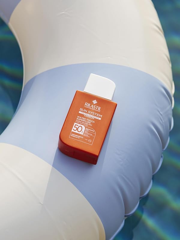 Sun System Water Touch Superfluid SPF50, Fluido Solare Viso Idratante e Antiossidante Water Resistant ad Assorbimento Immediato, 50ml