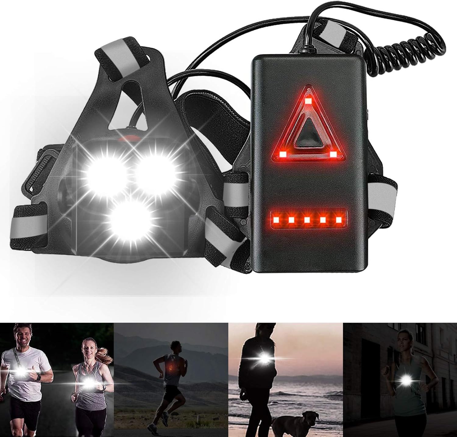 skyweon Runner Lights for Night Upgrade Night Runing Light with USB
